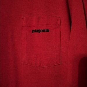 Patagonia Men's Short Sleeve Tee in Rich Red